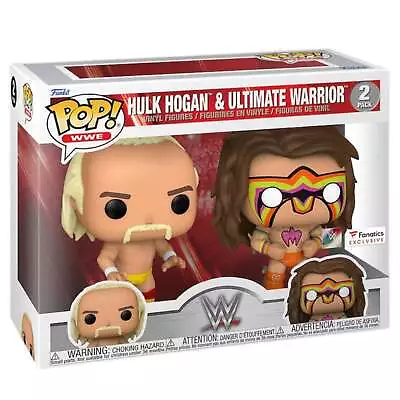 WWE Hulk Hogan & Ultimate Warrior 2 Pack Fanatics Exclusive Funko Pop • £44