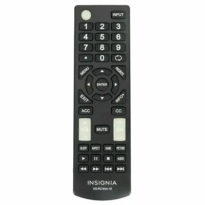 OEM INSIGNIA NS-RC4NA-18 Remote Control TV NS-32D220NA18 40D420MX16 W/ Batteries • $15