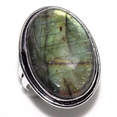 Fiery Labradorite Ring| Handmade Jewelry Gemstone Latest Gifts US Size 9 MJ • $2.99