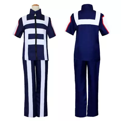 My Hero Academia Cosplay Costume Set School Uniform Gym Suit Top+Pants • £16.81