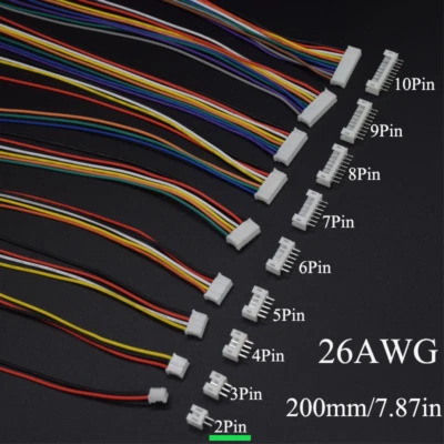 £4 • Buy 5 X JST Connector Male/Female Pair. 2/3/4/6/8/10 Pin - Electronics, Arduino