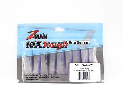 Zman Soft Lure Slim SwimZ 2.5 Inch 8/Pack Mood Ring (9405) • $20.90