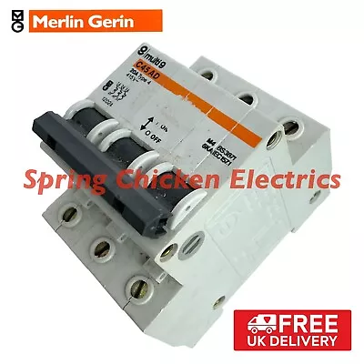 MERLIN GERIN Multi9 20A TYPE 4 3 POLE MCB - C45AD (12024) • £9.25