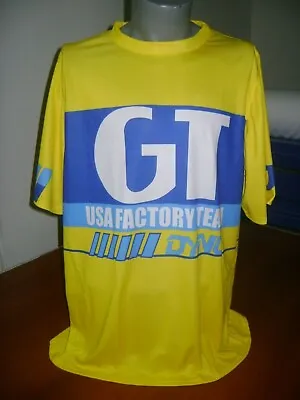 Gt Old School Bike Jersey Bmx Jersey Race Bike Shirt Bmx Vintage M Yellow Sl • $40