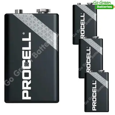 4 X Procell 9V PP3 (Replaces Duracell Industrial Batteries) LR22 BLOC MN1604 • £6.69
