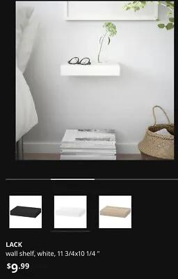 IKEA LACK White Floating Shelves 2032 502.821.77 16353 • £8.66