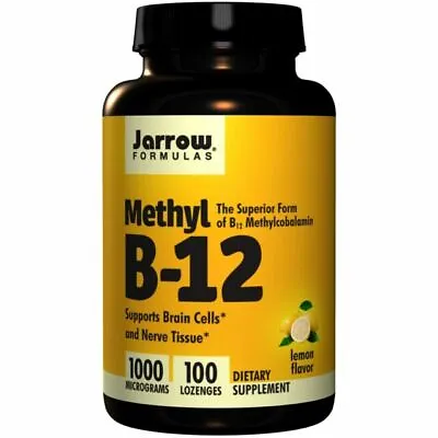 Jarrow Formulas Methyl B-12 1000mcg - 100 Lozenges Lemon Flavour • £11.49