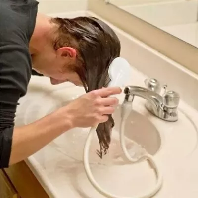 £7.19 • Buy NEW. Single Wide Tap Bath Sink Shower Head Hose Spray Hairdresser Push On Mixer