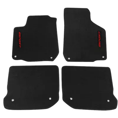 $57.99 • Buy Fits 99-05 Volkswagen Golf Jetta Black Car Floor Mat Carpets Nylon W/ Red Sport