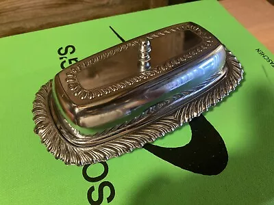 Irvinware Vintage Chrome Stainless Plated Butter Dish Grannycore • $7.99