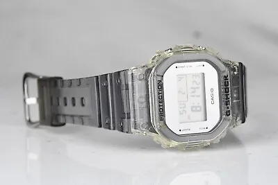 Casio G-Shock DW-5600SK Rare Clear Silver Digital Watch Module 3229 • $89