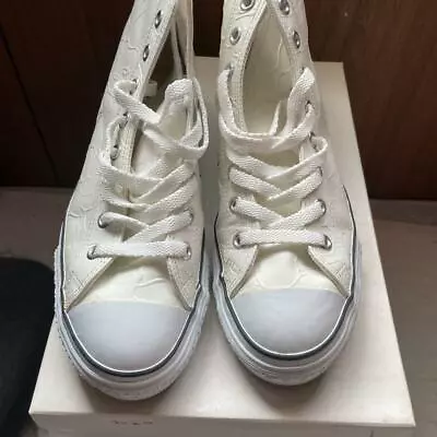 A BATHING APE Bapesta Sneaker Shoes White Low US9 Used From Japan • $331.90