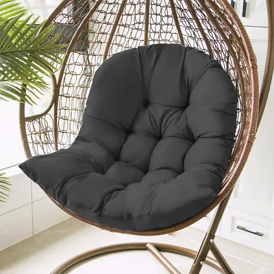 Large U Shaped Seat Pad For Garden Hanging Swing Egg Chair Replacement Cushion • £17.95