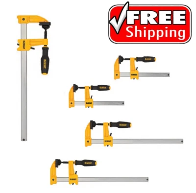 $27.33 • Buy DEWALT Bar Clamps 600 Lb. 2.5 In. Throat Depth 12 In 6 In Woodworking 4 Pack New