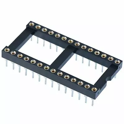 5 X 28 Pin DIP/DIL Turned Pin IC Socket Connector 0.6  Pitch • £4.79