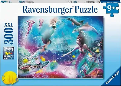 NEW SEALED Ravensburger 13296 Mermaid Kingdom 300Pc XXL Jigsaw Puzzle USA SELLER • $27.95