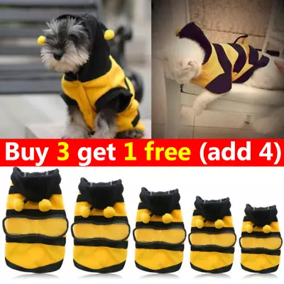 Pet Fleece Clothes Puppy Dog Jumper Sweater Small Yorkie Cat Coat Vest Muticolor • £10.02