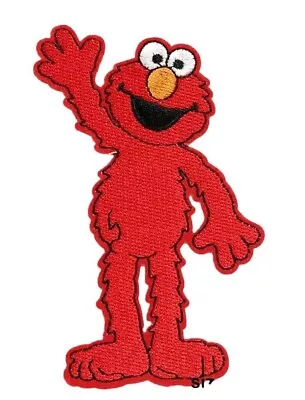 Elmo Character Waving 4.5 Inch Tall Iron On Patch • $3.99