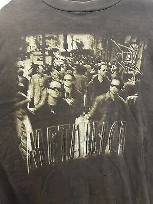 Vintage 1996 Metallica Band Graphic Distressed Shirt Sz Large Double Sided • $69.99