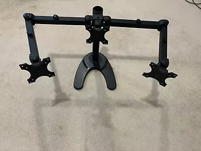 Triple Monitor Desk Stand Mount FreeStanding Adjustable 3 Screens • $29.99