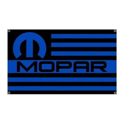 Mopar Flag Banner 3ft X 5ft Dodge Jeep Ram Usa Us America • $13.89