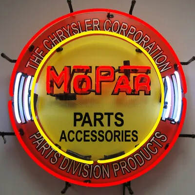 Mopar Circle With Backing Neon Sign  5mprcr • $444.95