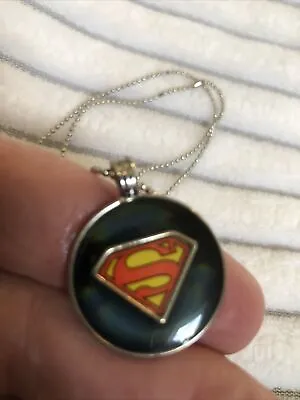 Superman Mood Necklace ￼Changes Color 17” Ball Chain Super Hero ￼￼ New Jewelry￼ • $9