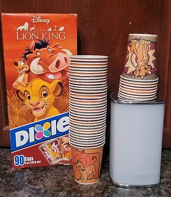 Dixie Pop Up Bathroom Cup  Dispenser Counter Top Lion King Disposable 3 5 Ounce • $45