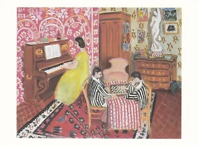 Art Postcard Henri Matisse Pianist And Checker Players Natl Gallery Of Art DC • $4