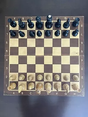 Vintage Soviet Union Wooden Folding Chess Board • $49.99