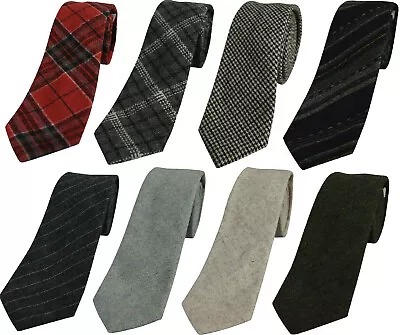 £9.32 • Buy UK Country Twill Wool Christmas NEW Vintage Tweed 6CM Tie GIFT Herringbone Fleck