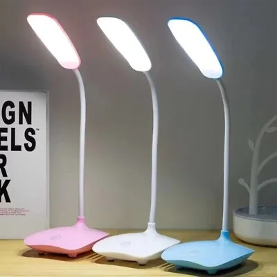 £7.59 • Buy Flexible LED Dimmable Reading Desk Lamp Touch Bedside Table Study Night Light UK