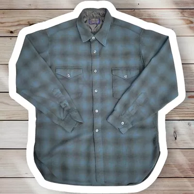 Pendleton Mens Original Board Shirt Wool Plaid Button Up Long Sleeve XL Long • $79.99