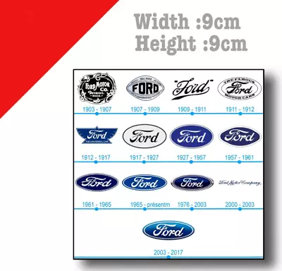 Ford Logo History Board Sticker • $19.99