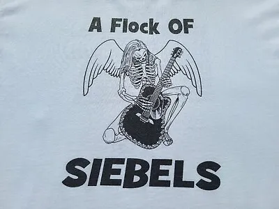 Vintage 2014 A Flock Of Siebels Band Rock Concert Tour Demon Double Sided Shirt • $27