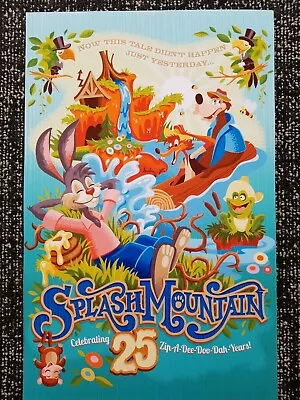 $16.49 • Buy Disney Laughing Place Splash Mountain 25th Brer Bear Fox Rabbit Poster Print