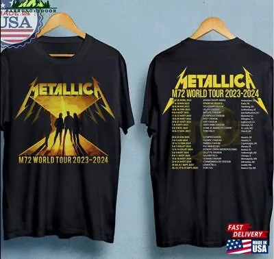 Metallica M72 World Tour 2023 T-Shirt Rock Band Unisex Gift For Fans • $20.99