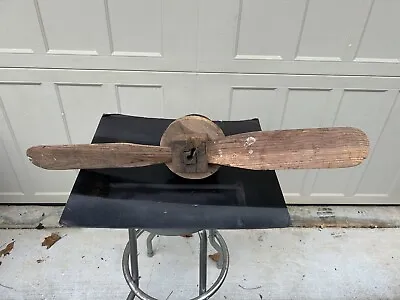 Vintage Wooden Propeller Airplane Model Prototype • $95
