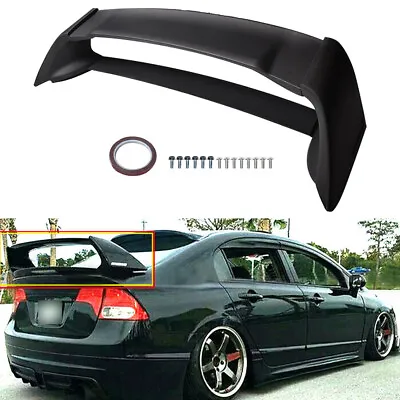 4Pack Rear Trunk Wing Spoiler Lip Mugen Style For 2006-2011 Honda Civic Sedan • $53.99