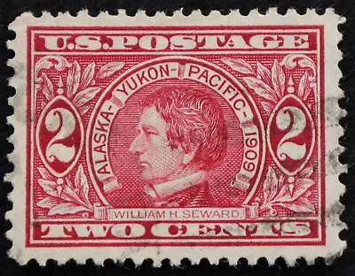 U.S. Used Stamp Scott #370 2c Seward Superb. Face-Free Cancel. A Gem! • $4.95