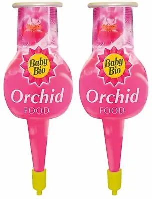 Baby Bio Orchid Drip Feeders Pack Of 2 X 40 Mil Bottles Organic Plant Food • £3.99