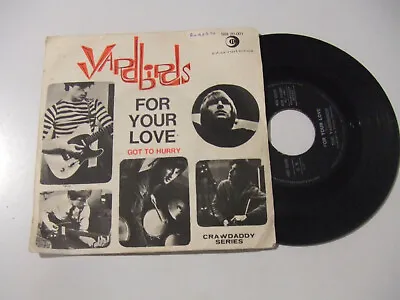 Yardbirds - For Your Love - 45 Tour 7  Vinyl Record Printed ITALY 1965  • £23.75