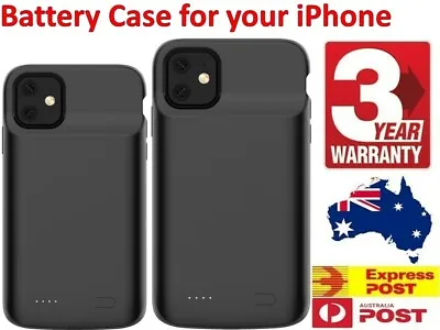 $37.96 • Buy For IPhone 12 Pro Max 11 X XS Battery Case Charger Portable Charging Cover NEW