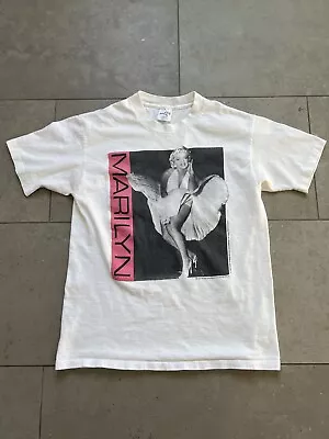 Vintage 1990 Estate Of Marilyn Monroe White Single Stitch Made In USA Shirt Sz M • $39.97