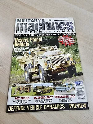 Military Machines International Magazine September 2007 SAS 110 DPV Land Rover • £0.99