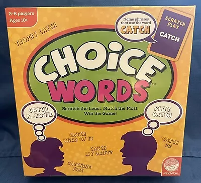 Choice Words Game Mindware Family Night NEW Brain Party Game 2014 Scratch -Match • $34.95