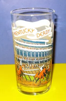 Vintage 1977 Kentucky Derby Official Frosted Mint Julep Glass Churchill Downs • $7.99