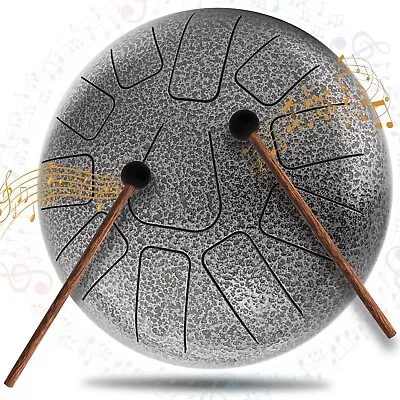 Steel Tongue Drum Panda Drum 11 Notes 10 Inch Tank Drum Percussion  • $57.91