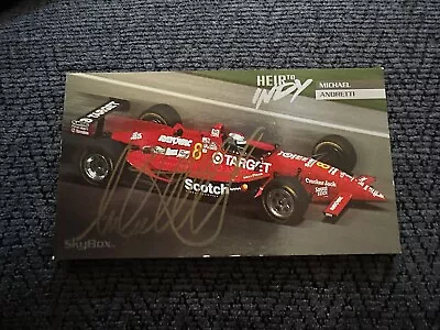 Signed Trading Card Indy 500 Car Indianapolis Michael Andretti Autographed • $14.99