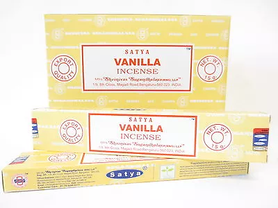 3 Or 12 Pack Box Satya Genuine Nag Champa Incense Sticks Joss Mixed Scents • £4.49